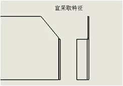 折弯避免在斜边上