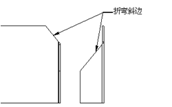 折弯避免在斜边上